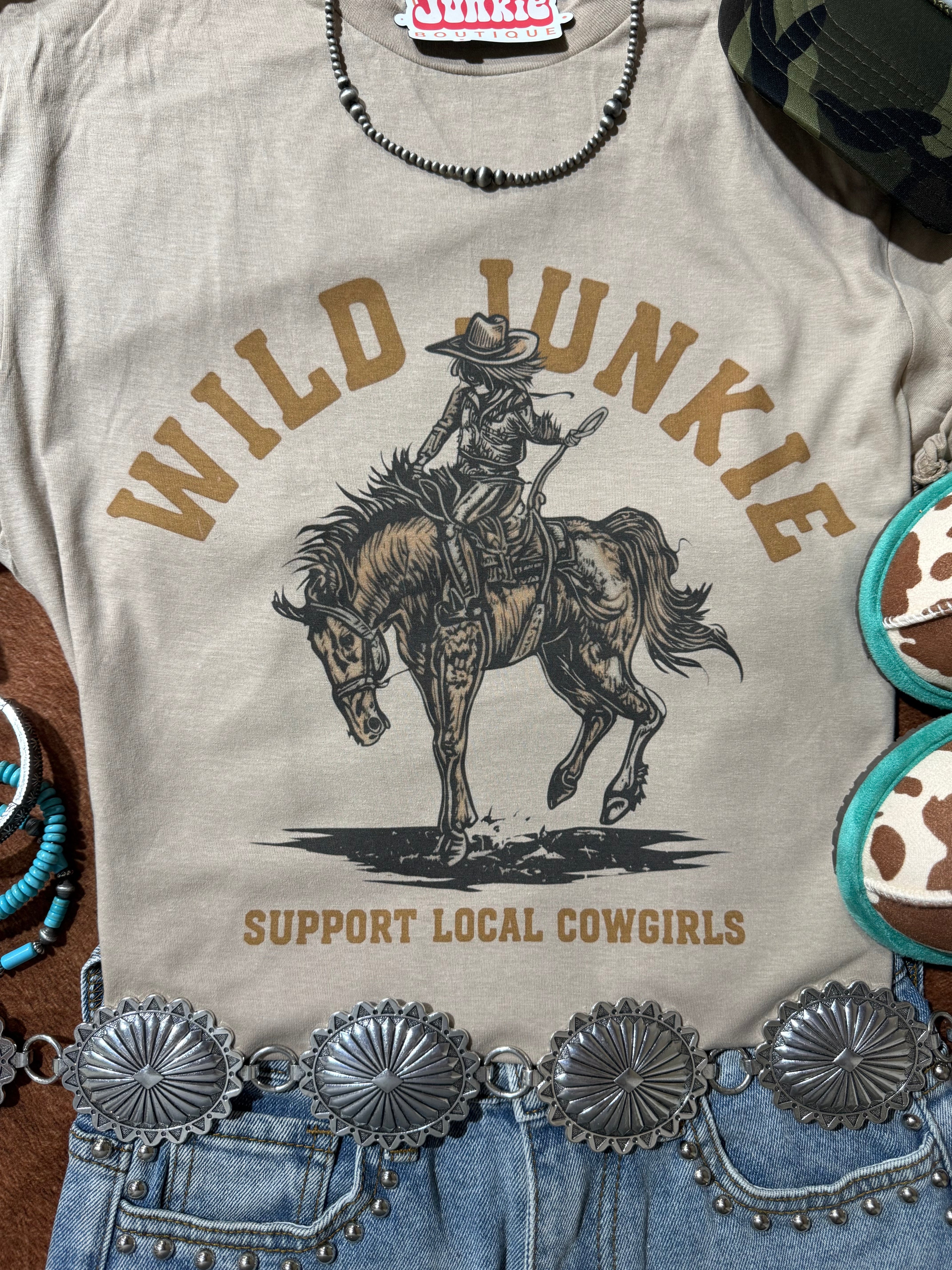 Support local Cowgirl Graphic Tee